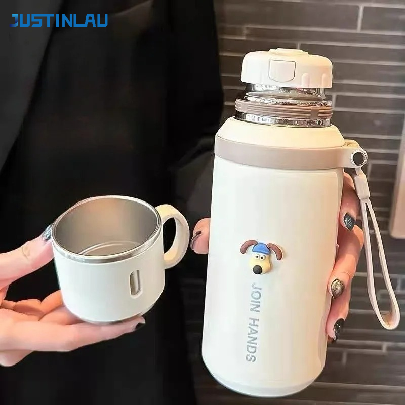 Commercial Kitchen Kettle - JUSTINLAU 600/800ML Thermos Tazza da cucina