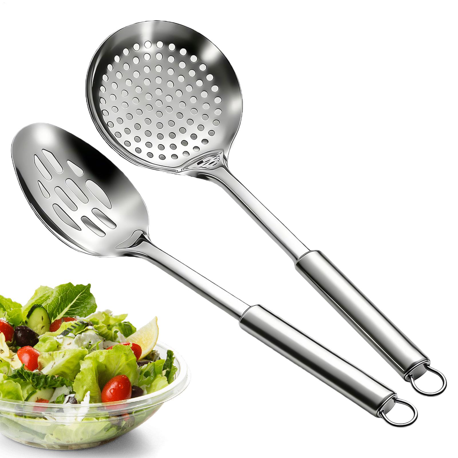 Commercial Kitchen Oil Filter - Set di 2 Colanders in Acciaio