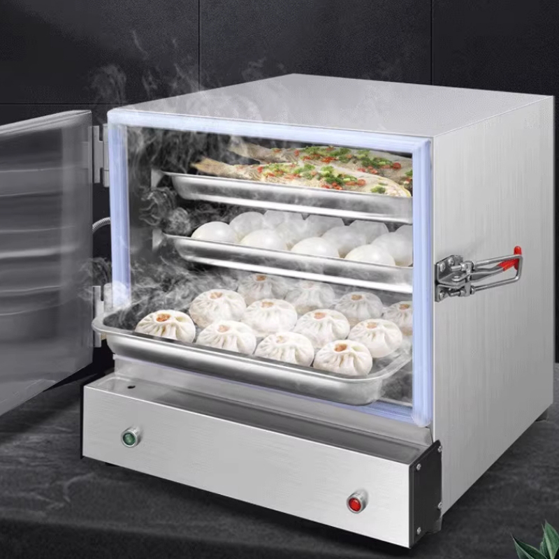 Commercial Kitchen Steamer - Vaporiera elettrica in acciaio inox, vaporiera