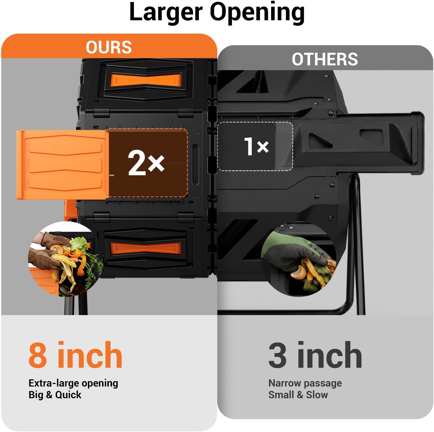 Compostiera Rotante da Esterno - Commercial Kitchen Swing Door recensione e prezzo